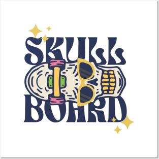 skull board Posters and Art